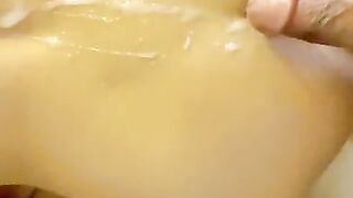 Slutwife gets creampie in the ass..