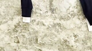 Public Flashing Pussy and Butt Plug