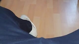 Step Mom Risky Blowjob in Living Room make Step Son Dick Cum I her Mouth near Friends