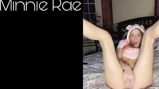 Pink Girl Plays and Pleases herself (cum Inside)