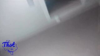 Thot in Texas - Latina Girl Playing with Black Dick makes it Cum then Puts it in for Creampie