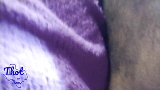 Thot in Texas - Latina Girl Playing with Black Dick makes it Cum then Puts it in for Creampie