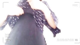 盗○風？♡エステで全身を触ってもらう為の生着替え♡紙パンツをずらされちゃうよ。　日本人　素人　個人撮影 Japanese Amateur