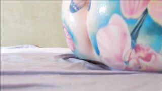 Red Haired Girl with a Pink Pierced Pussy Pissing on the Bed and she really Likes It, Teaser