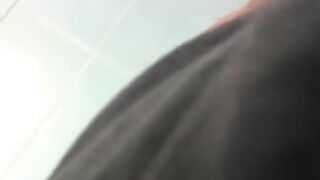 BBC Bulge in Public on Nice Ass and Pretty Feet I Excused my self