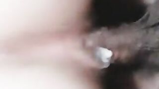 Wet Creamy Interracial Cowgirl Ride Close up