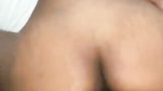 Ebony Takes on Big Black Cock