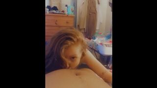 Redhead Teen Ruby Deepthroats like a Goddess