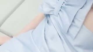 Showing Pussy on the Beach