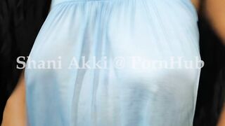 Sri Lankan MILF in a Sexy Night Dress Strip Tease and Boob Drop Unshaved Pussy Feet Lovers