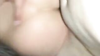 Girlfriend gets fucked and creampied by Tinder date