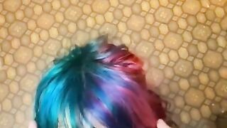 Petite Alternative Wife Gets Face Fucked