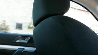 Playing with my Wet Pussy in the back of the Taxi