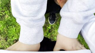 Follow Me, Cum in my Pussy and Panties in the Park, Sweet Boy | 4K