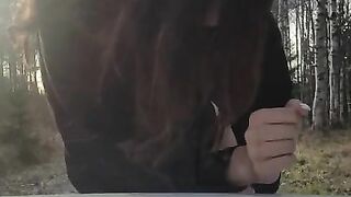 Cuckold Wife getting Fucked by Stranger Infront of her Husband Jerking off in Car