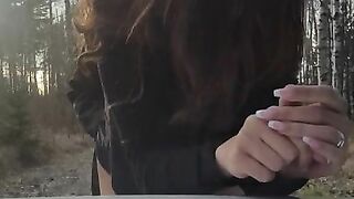 Cuckold Wife getting Fucked by Stranger Infront of her Husband Jerking off in Car