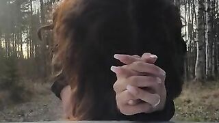 Cuckold Wife getting Fucked by Stranger Infront of her Husband Jerking off in Car