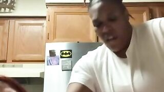 Nasty White Whore Fucking In Her Daddy’s Kitchen