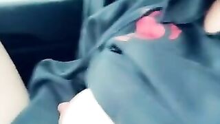 Pleasing Myself in the Gym Parking Lot (Snapchat filter)