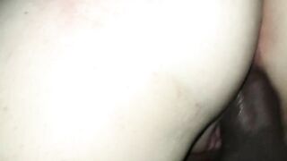 Girlfriend rides black dick