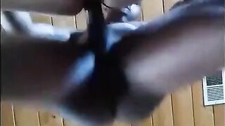 black bull anal fuckn white whore on kitchen table pussy