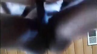 black bull anal fuckn white whore on kitchen table pussy