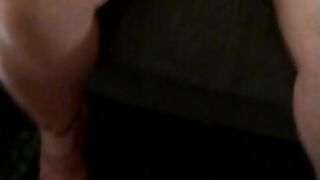 Upskirt tease in green dress