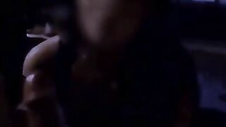 Perfect brunette blowjob pov