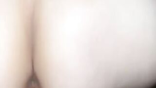 White girl bounces ass on big Mexican dick