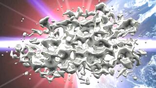 Amelia drops down on her knees