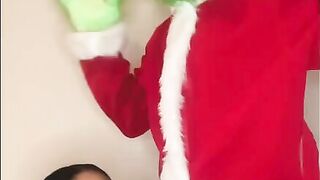How The Grinch stole Ebony Babe Creamy Pussy