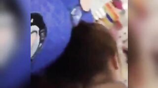 Vietnamese gf fucked secretly while roommate comes to close the door