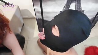 I just love to look into this HUMAN ASHTRAY eyes - the HUMILIATION!