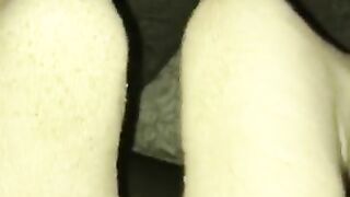 Sockjob in dirty white crew socks