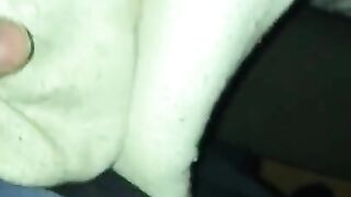 Sockjob in dirty white crew socks