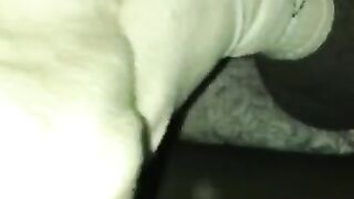 Sockjob in dirty white crew socks