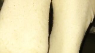 Sockjob in dirty white crew socks