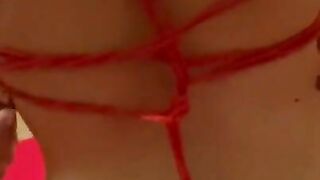 A big pervert who was tied up.