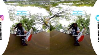 [VR180] Sweaty nylons shows you your sweaty Nikes and insoles and stinky feet