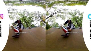 [VR180] Sweaty nylons shows you your sweaty Nikes and insoles and stinky feet