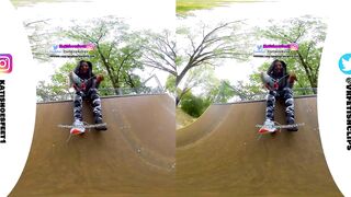 [VR180] Sweaty nylons shows you your sweaty Nikes and insoles and stinky feet