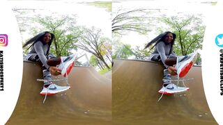 [VR180] Sweaty nylons shows you your sweaty Nikes and insoles and stinky feet