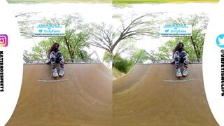 [VR180] Sweaty nylons shows you your sweaty Nikes and insoles and stinky feet