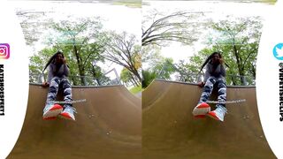 [VR180] Sweaty nylons shows you your sweaty Nikes and insoles and stinky feet