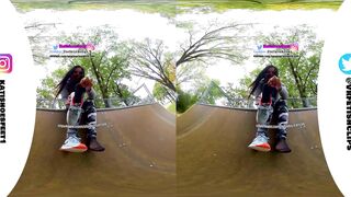 [VR180] Sweaty nylons shows you your sweaty Nikes and insoles and stinky feet