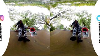 [VR180] Sweaty nylons shows you your sweaty Nikes and insoles and stinky feet