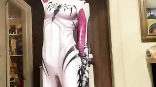 SpiderGwen BoiBlue11xx bulge huge cock print spider Gwen big dick Tiktok guys boys exposed leaks