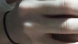Extreme super close up with cum in mouth in the end