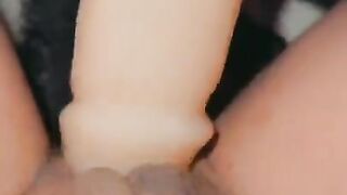 How deep can I fit this into my tight pussy? Surprise ending!