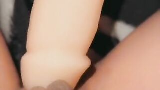 How deep can I fit this into my tight pussy? Surprise ending!